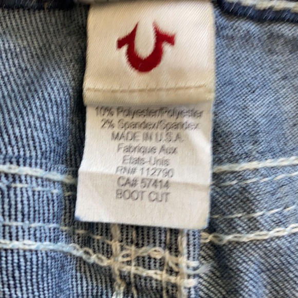 True Religion World Tour Boot Cut Sz 27 WLH564GS7 - Picture 9 of 10